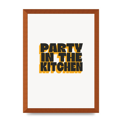 Kitchen Party Quote" Art For The Home - A3 framed