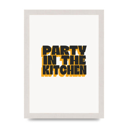 Kitchen Party Quote" Art For The Home - A4 framed