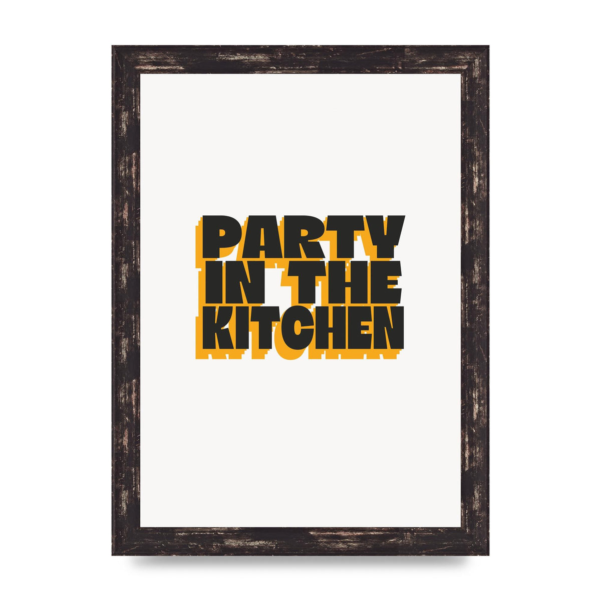 Kitchen Party Quote" Art For The Home - A4 framed