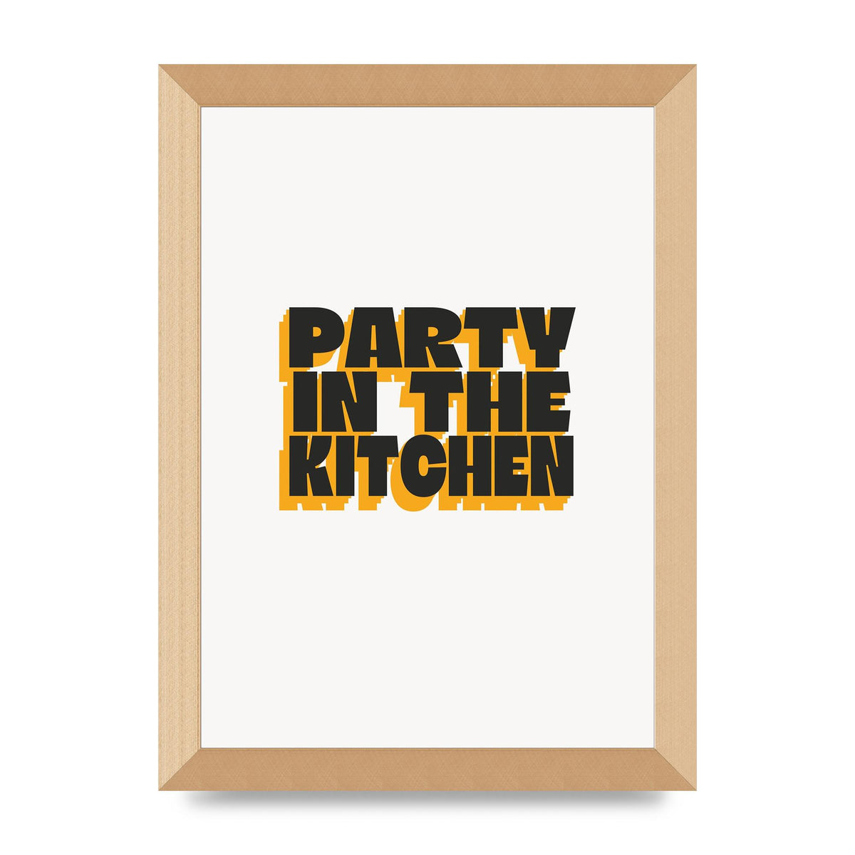 Kitchen Party Quote" Art For The Home - A4 framed