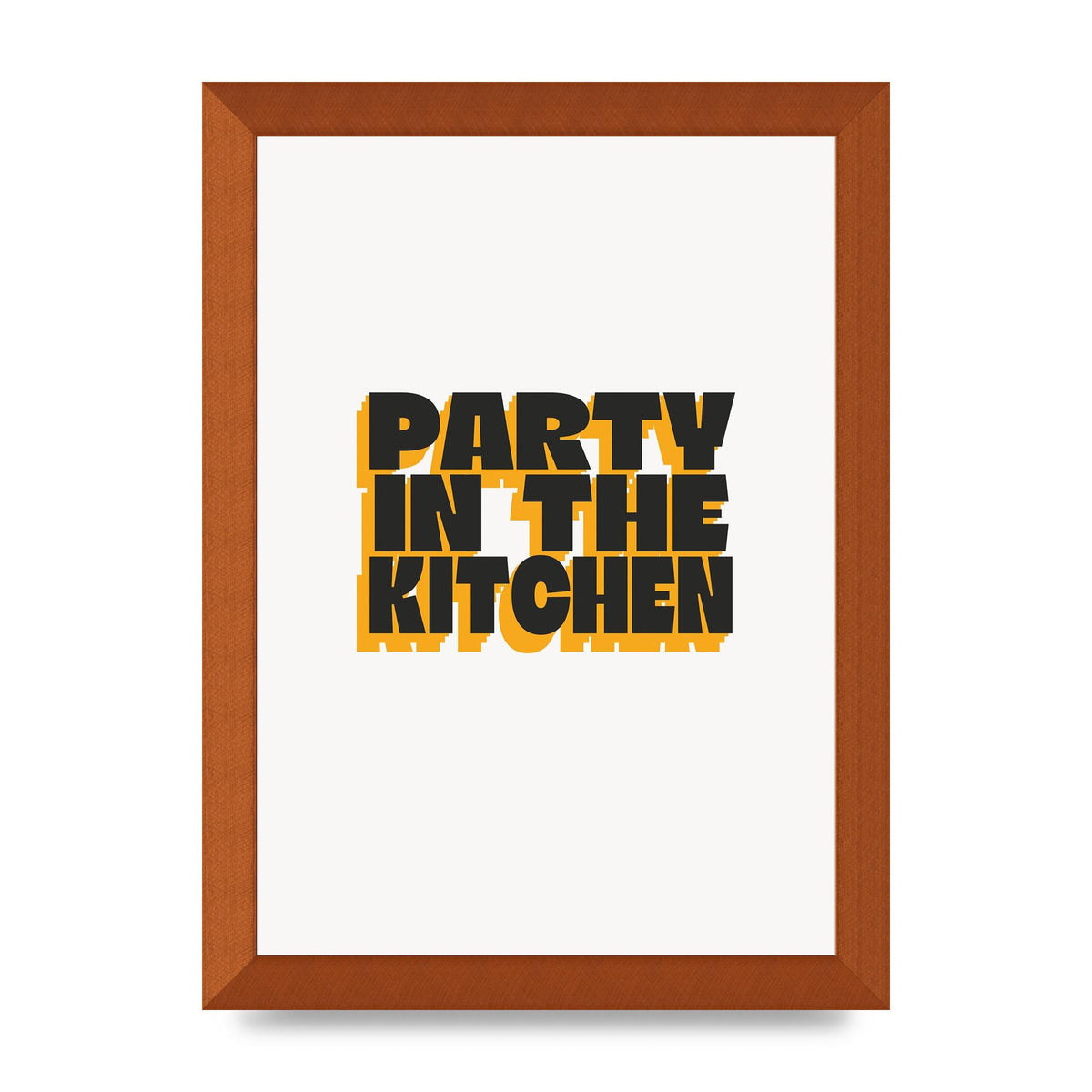 Kitchen Party Quote" Art For The Home - A4 framed
