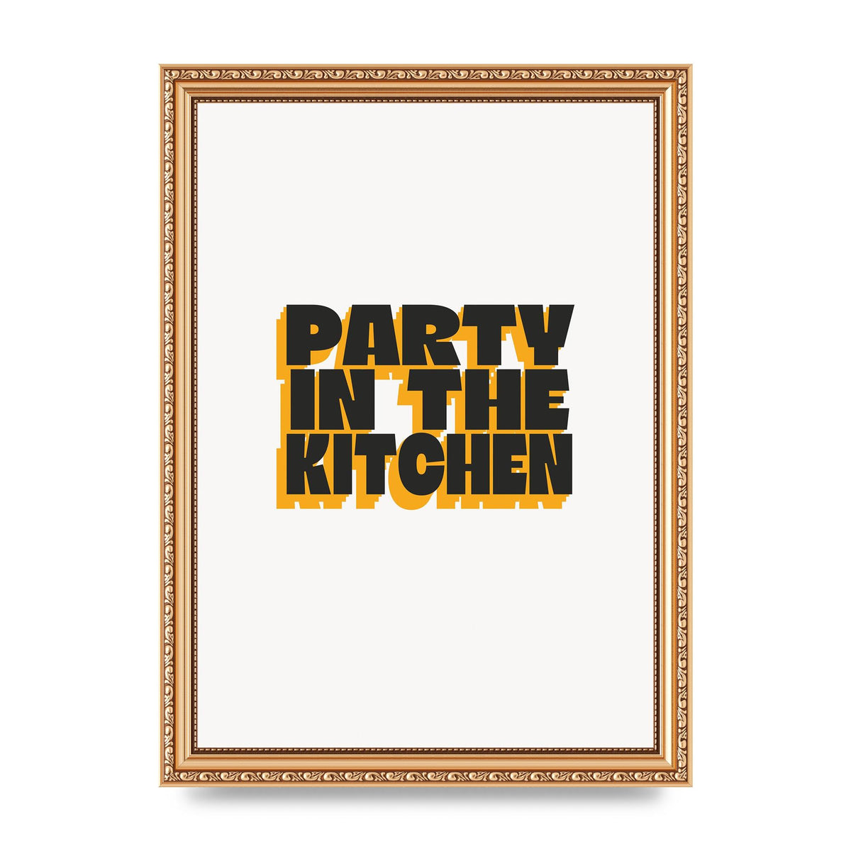 Kitchen Party Quote" Art For The Home - A4 framed