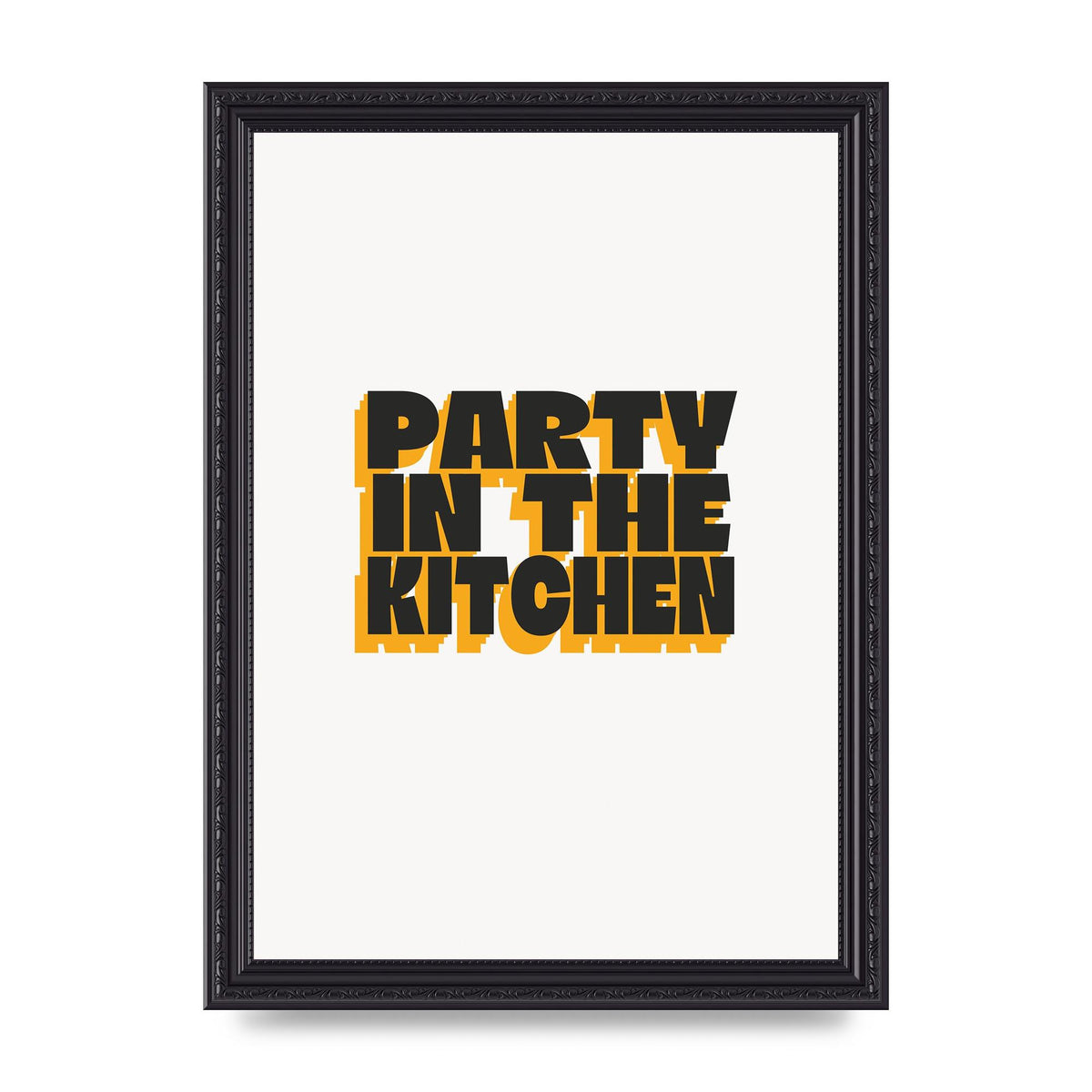 Kitchen Party Quote" Art For The Home - A4 framed