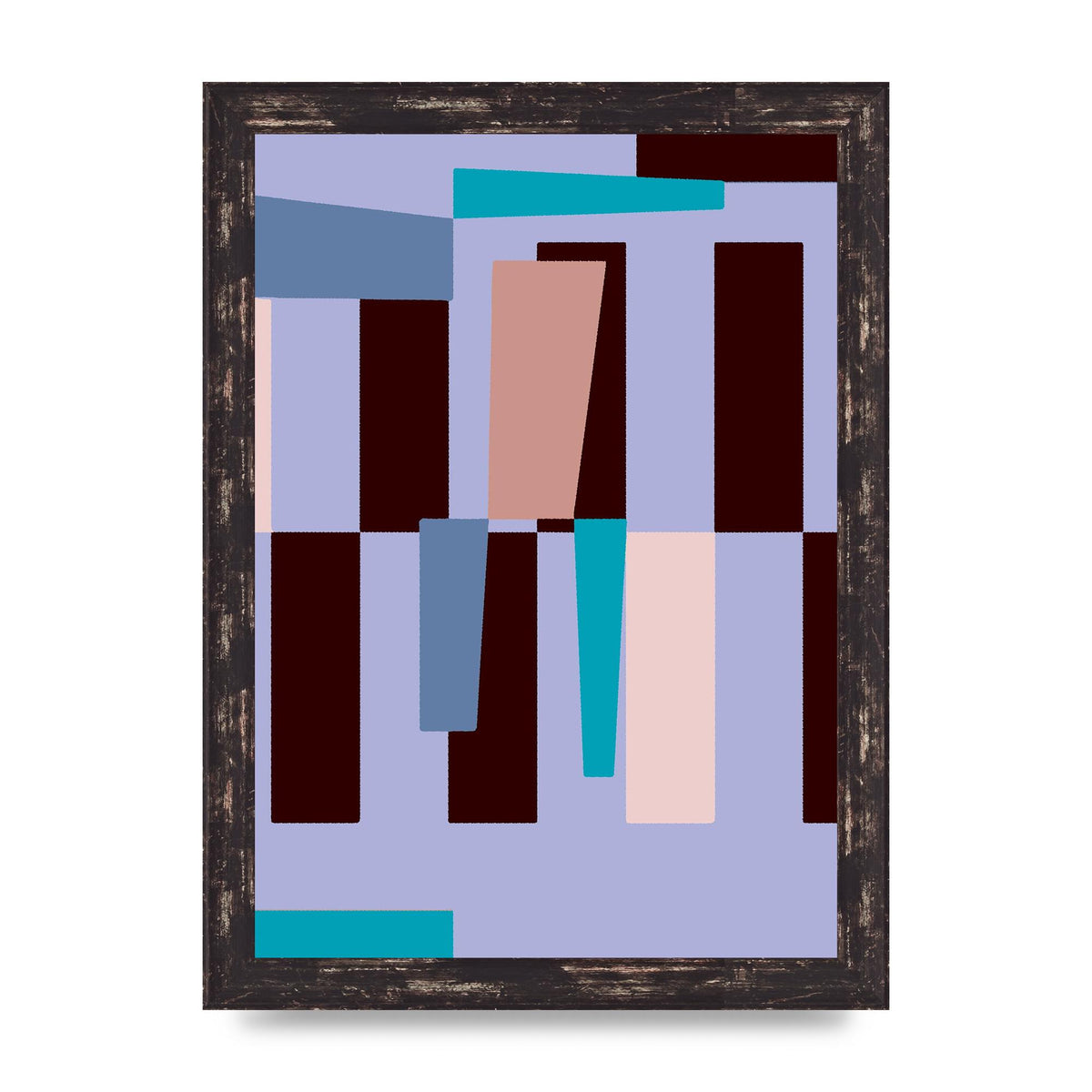 Bauhaus Puzzle Wall Art - A4 framed