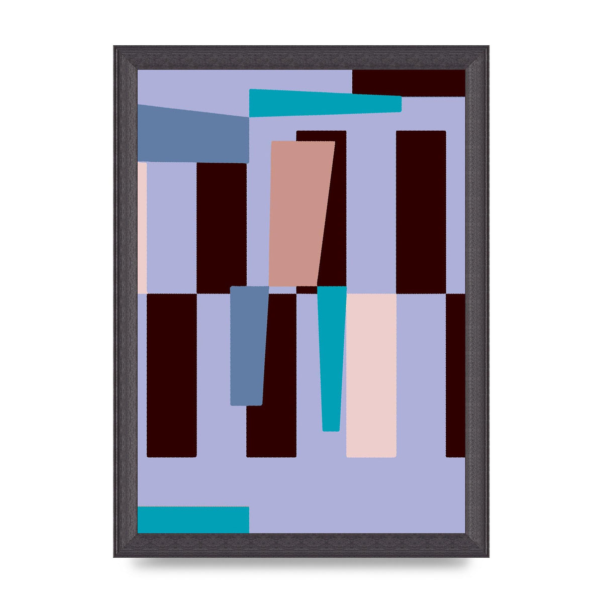 Bauhaus Puzzle Wall Art - A4 framed
