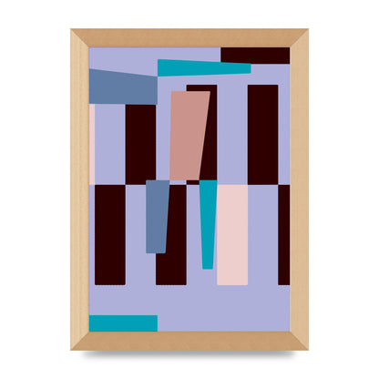 Bauhaus Puzzle Wall Art - A4 framed