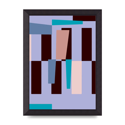 Bauhaus Puzzle Wall Art - A4 framed