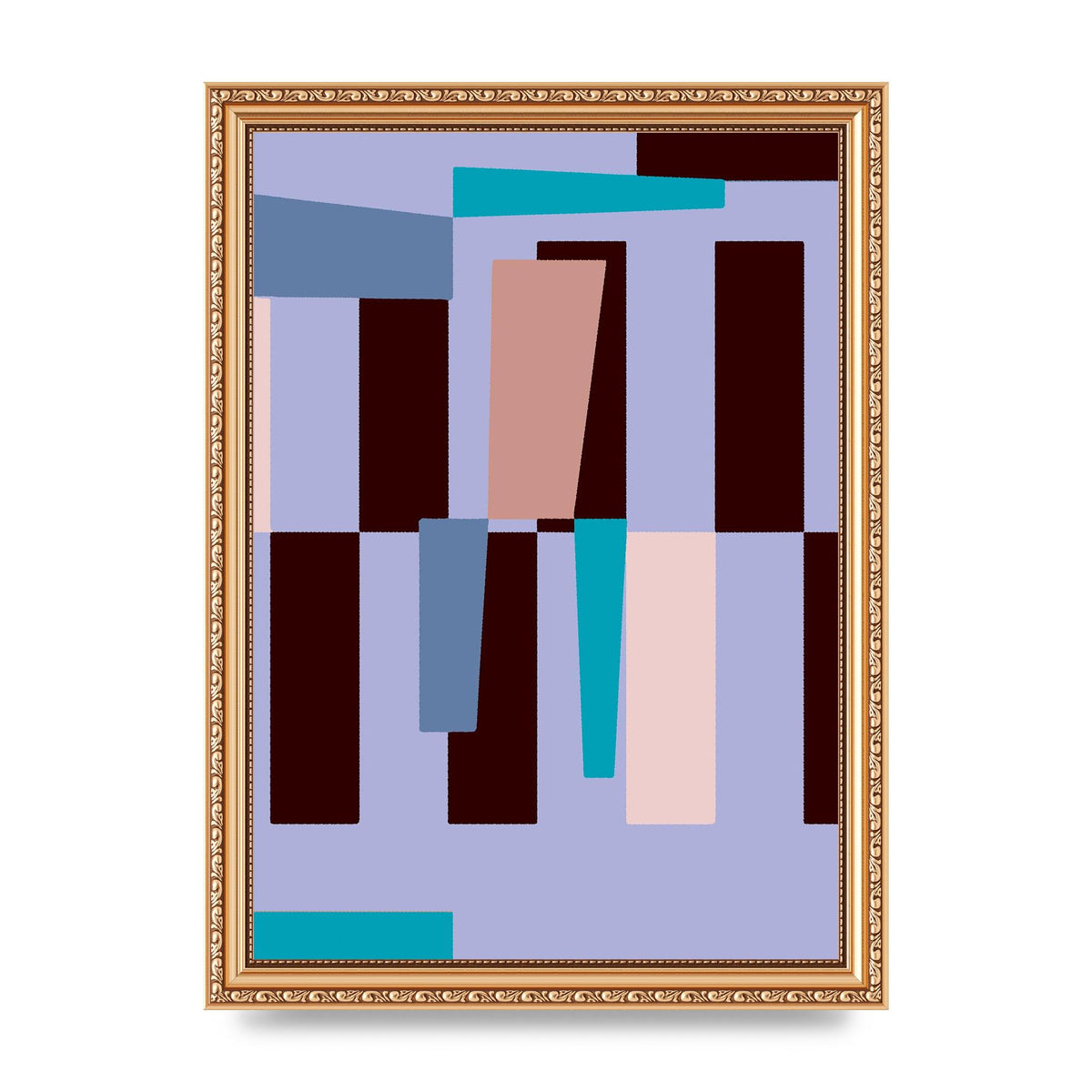 Bauhaus Puzzle Wall Art - A4 framed