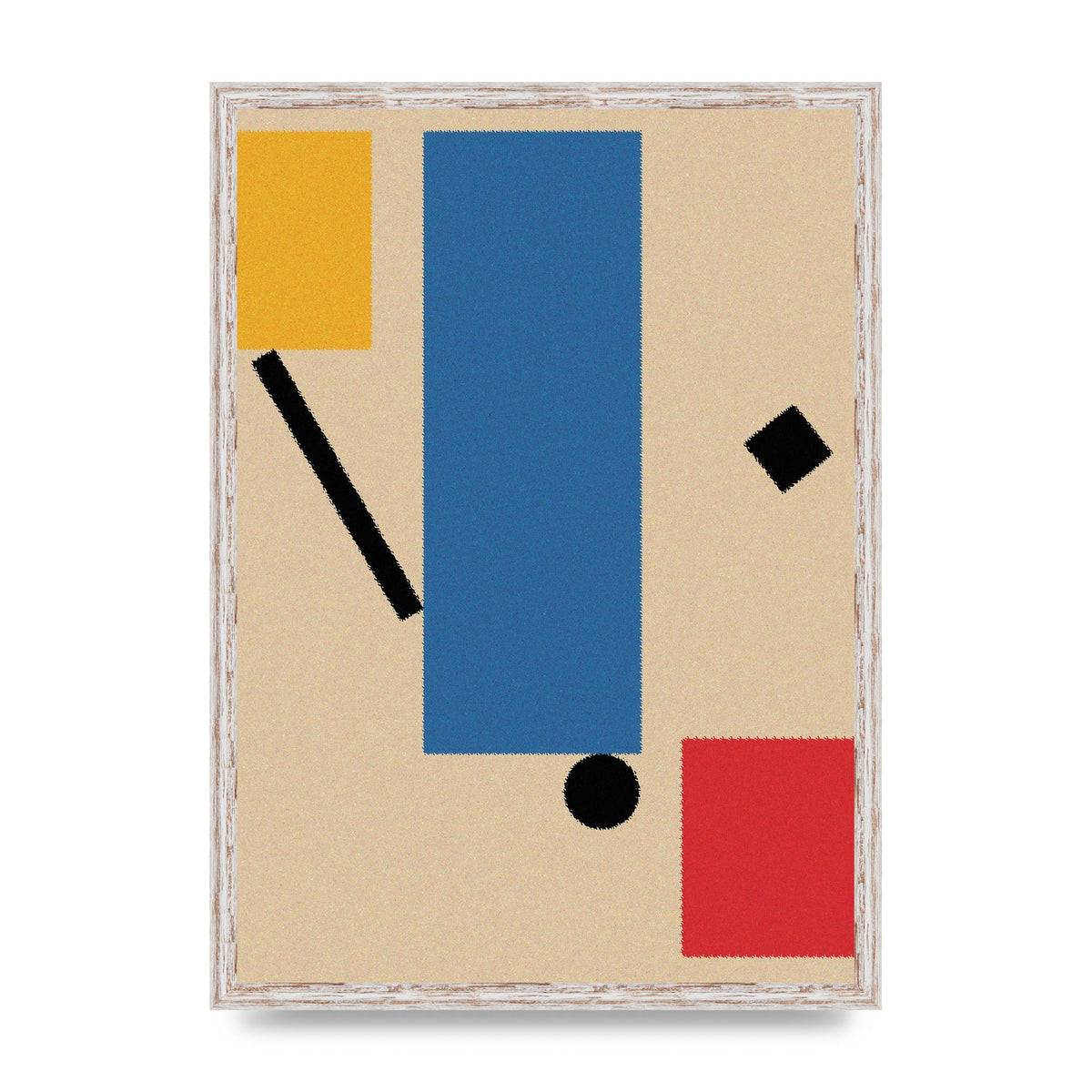 Bauhaus Inspired Shape Art For The Home - A2 framed