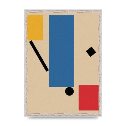 Bauhaus Inspired Shape Art For The Home - A2 framed