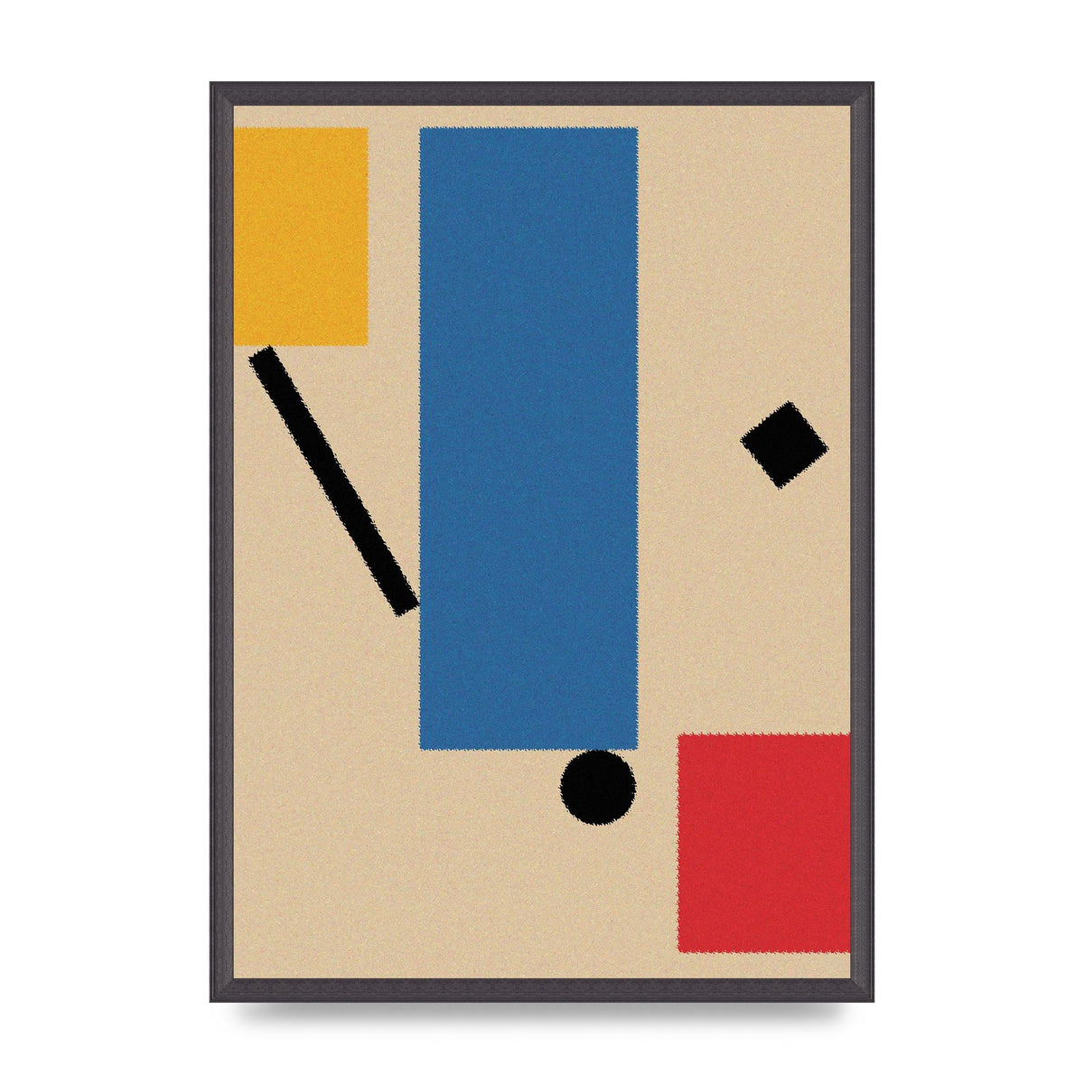 Bauhaus Inspired Shape Art For The Home - A2 framed