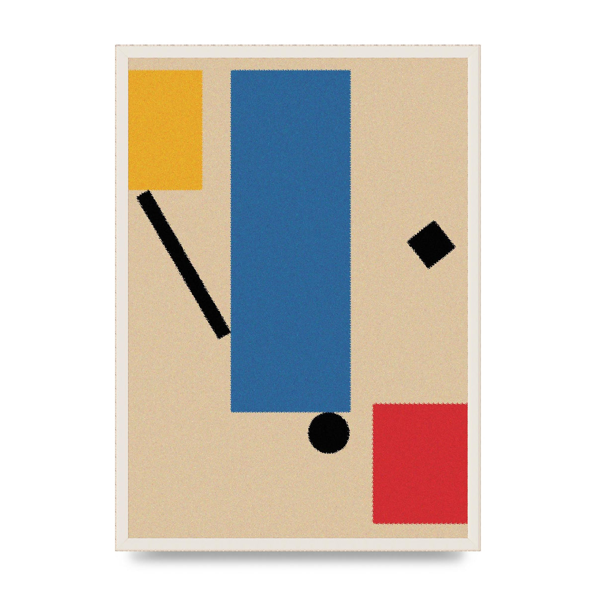 Bauhaus Inspired Shape Art For The Home - A2 framed