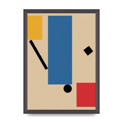Bauhaus Inspired Shape Art For The Home - A3 framed