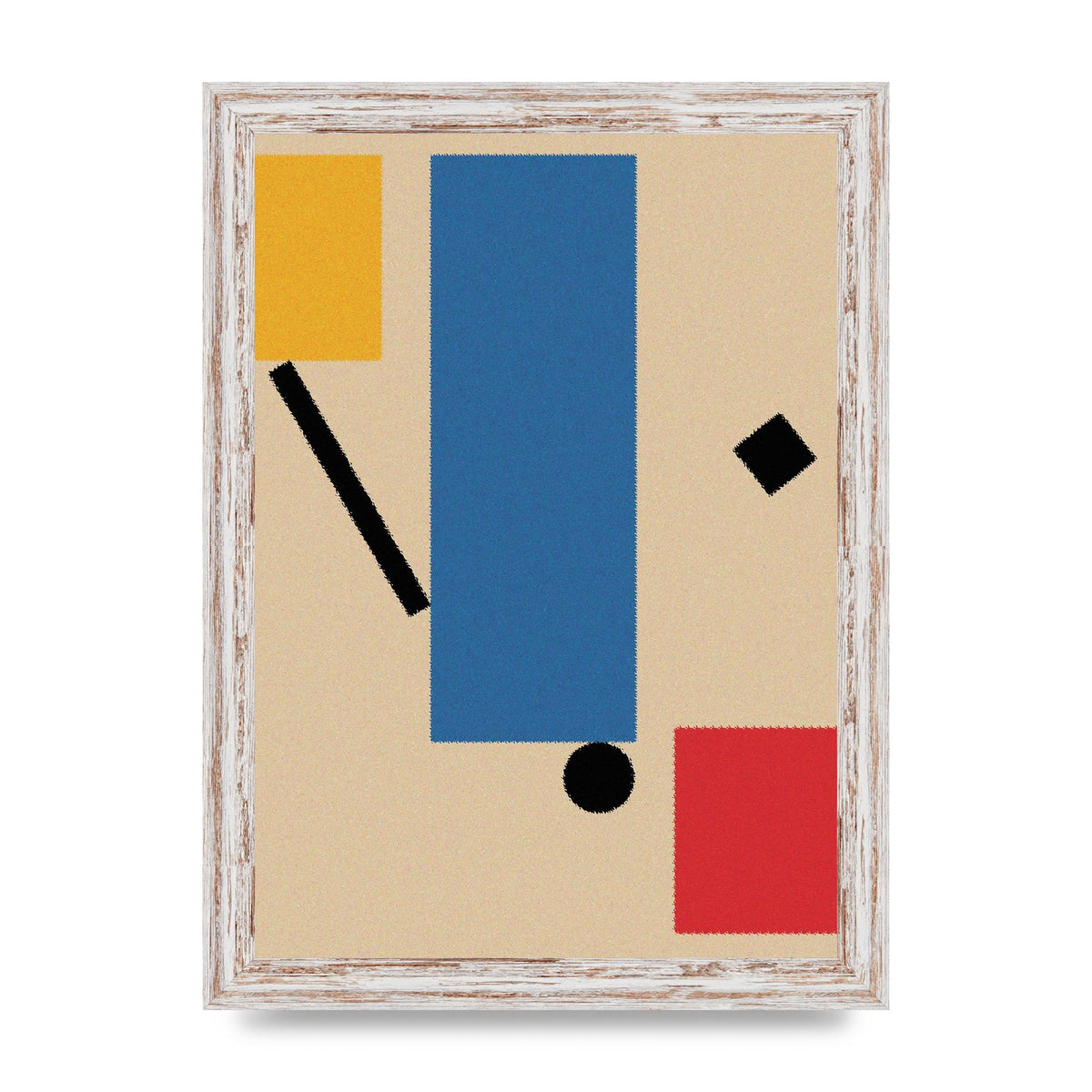 Bauhaus Inspired Shape Art For The Home - A4 framed