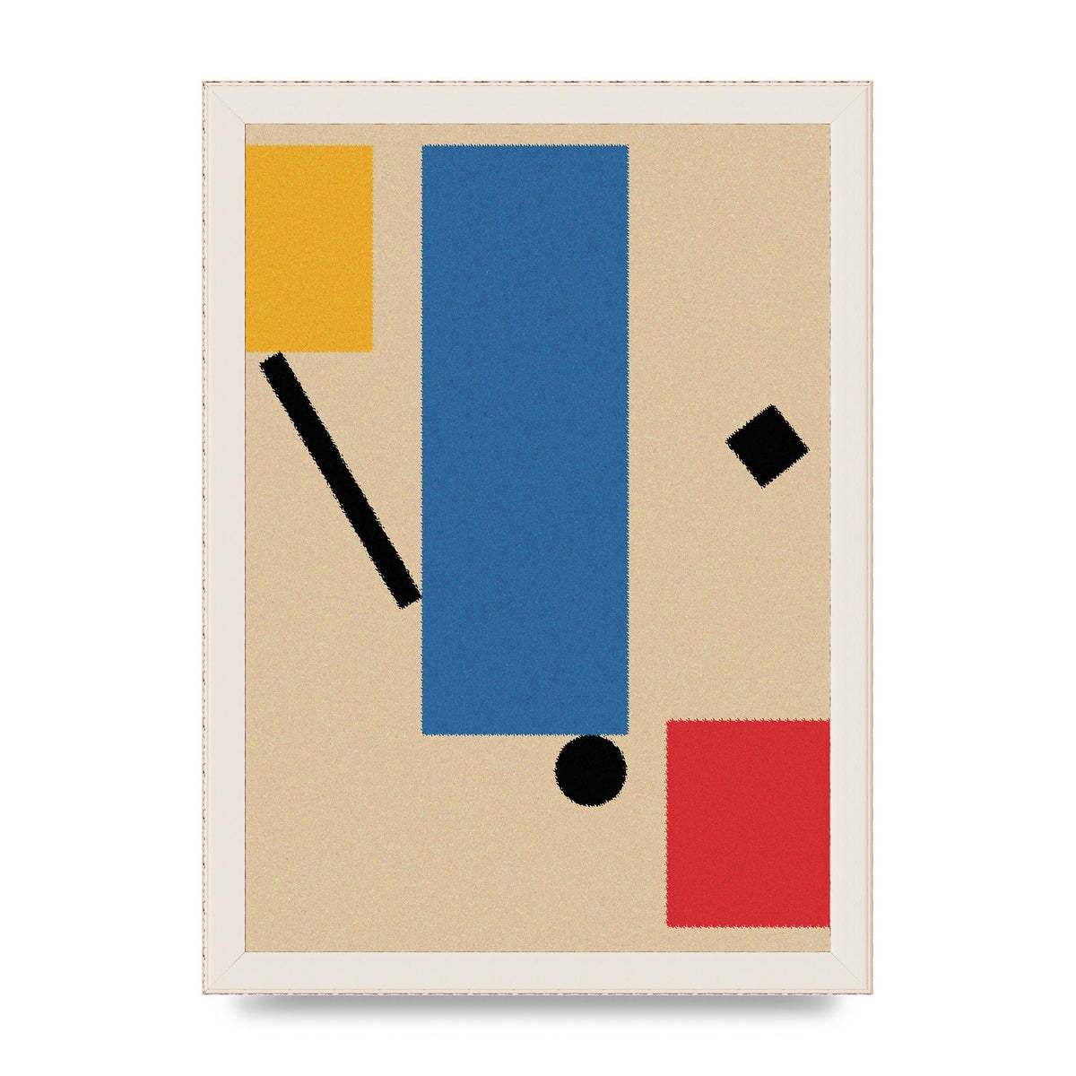 Bauhaus Inspired Shape Art For The Home - A4 framed