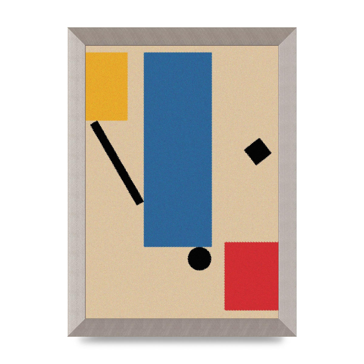Bauhaus Inspired Shape Art For The Home - A4 framed