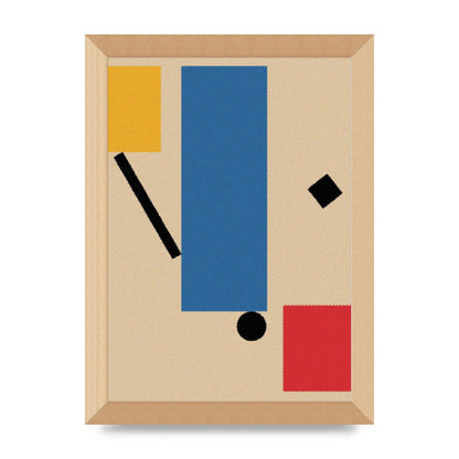 Bauhaus Inspired Shape Art For The Home - A4 framed
