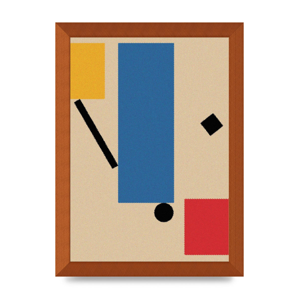 Bauhaus Inspired Shape Art For The Home - A4 framed