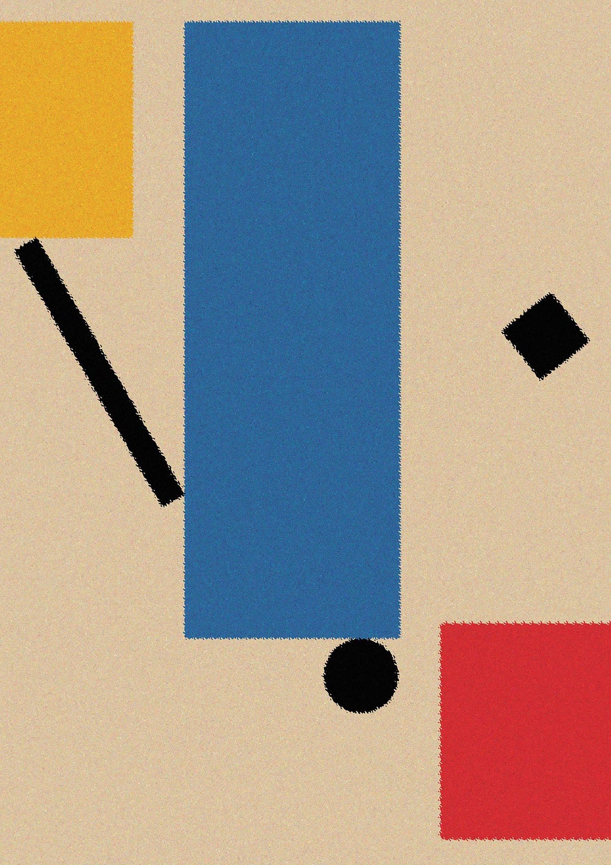 Bauhaus Inspired Shape Art For The Home - detail