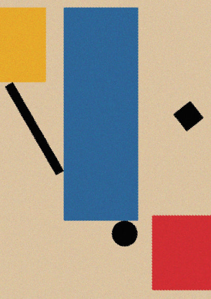 Bauhaus Inspired Shape Art For The Home - detail
