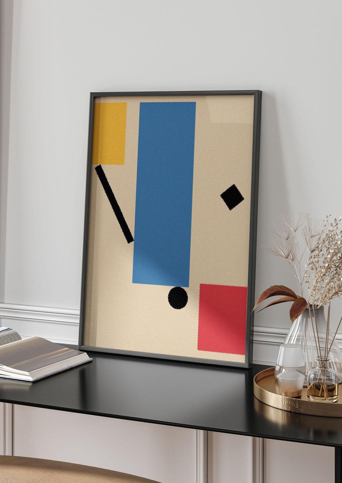Bauhaus Inspired Shape Art For The Home - living room 4