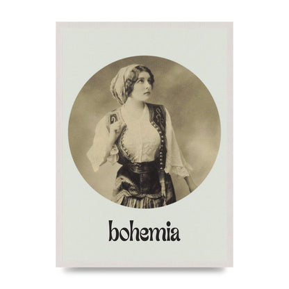 Bohemia Vintage Printed Poster - A2 framed