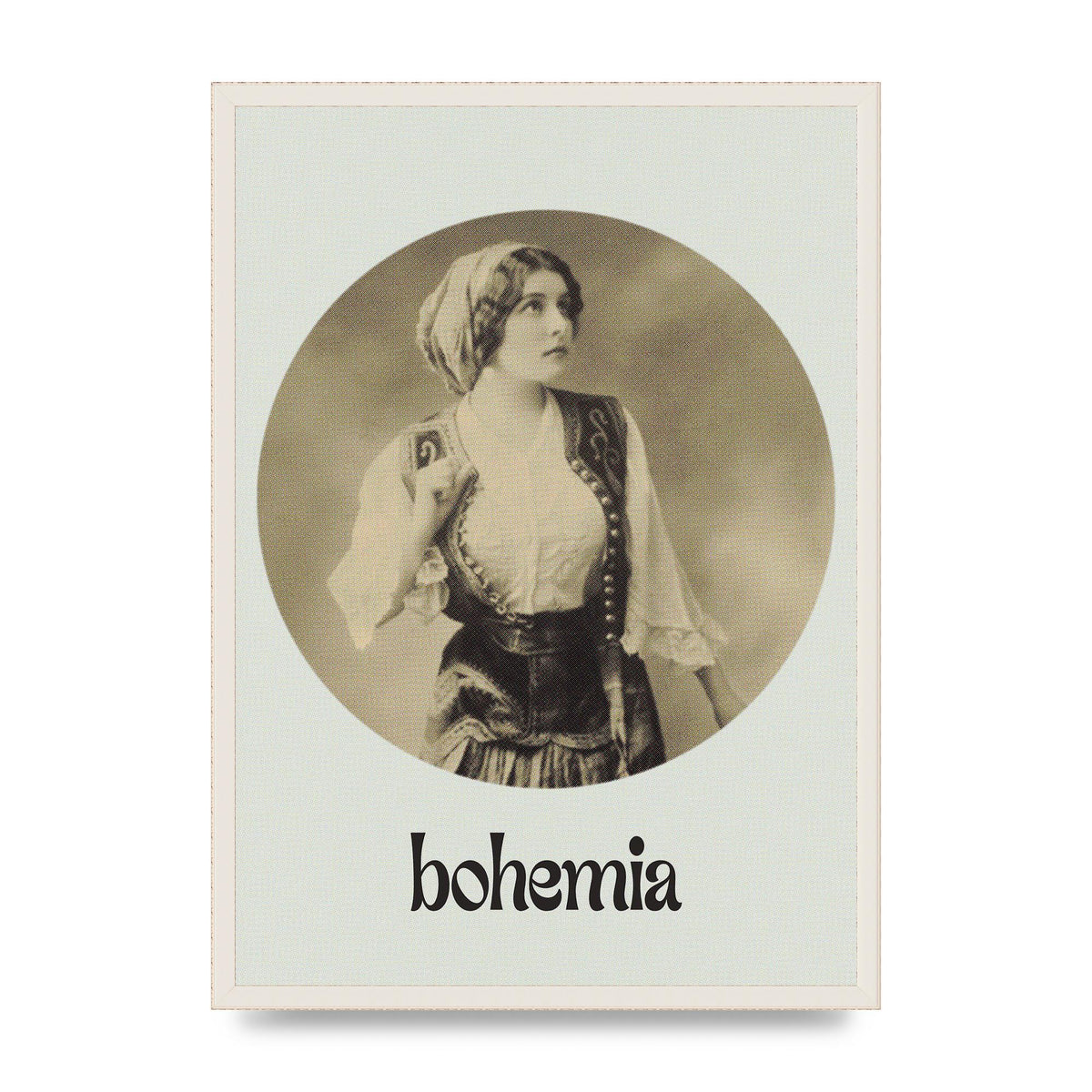 Bohemia Vintage Printed Poster - A2 framed