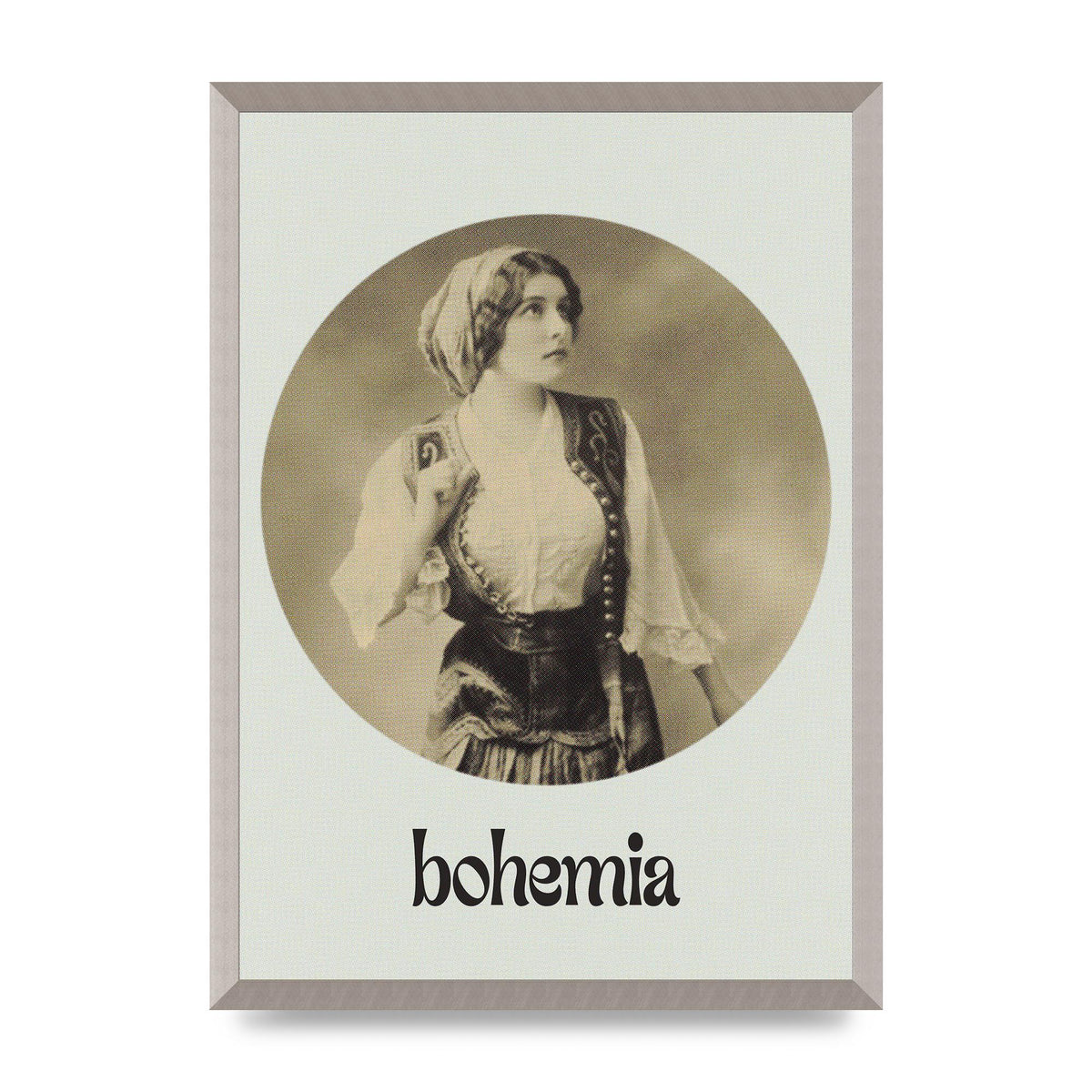 Bohemia Vintage Printed Poster - A2 framed
