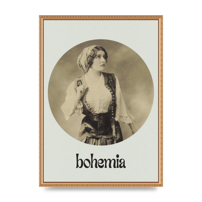 Bohemia Vintage Printed Poster - A2 framed
