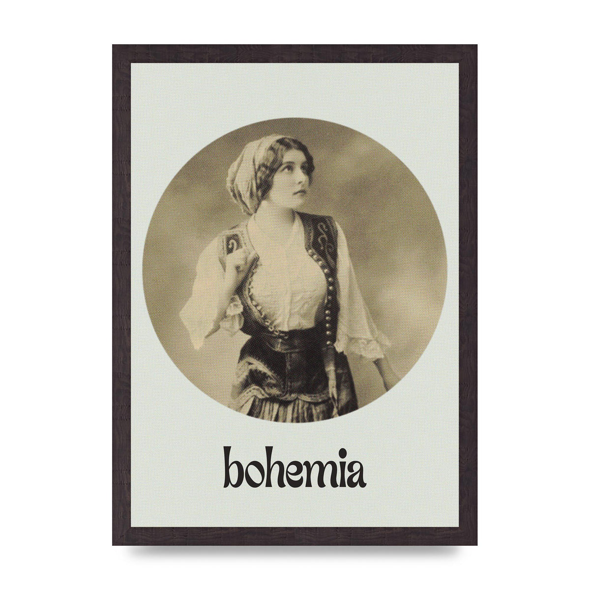 Bohemia Vintage Printed Poster - A3 framed