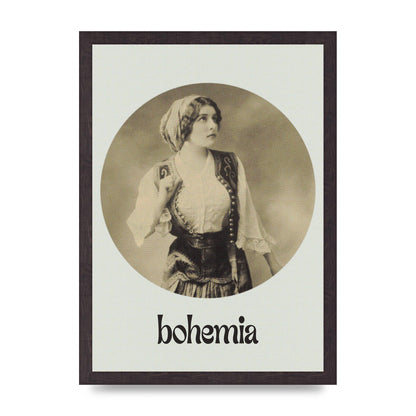Bohemia Vintage Printed Poster - A3 framed
