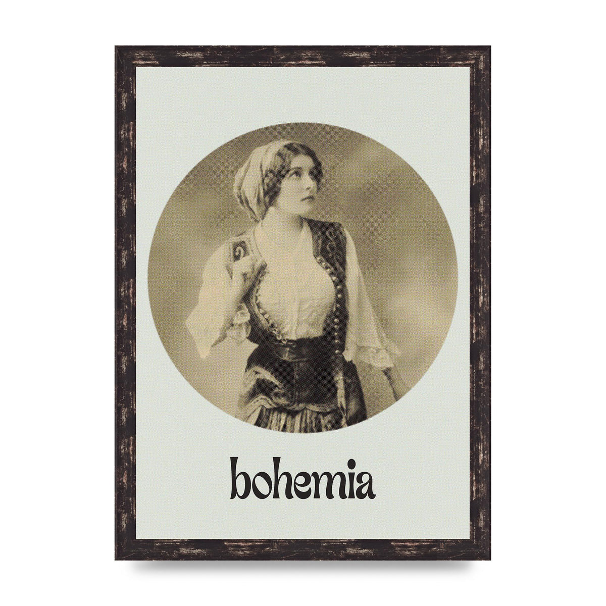 Bohemia Vintage Printed Poster - A3 framed