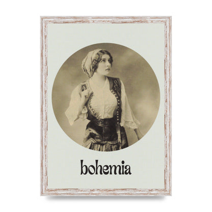 Bohemia Vintage Printed Poster - A3 framed