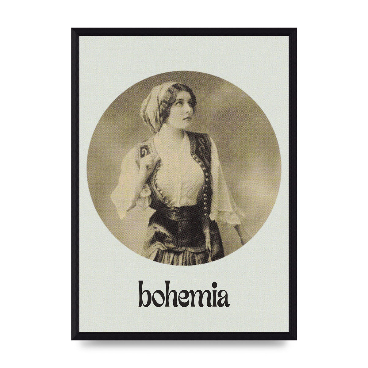Bohemia Vintage Printed Poster - A3 framed