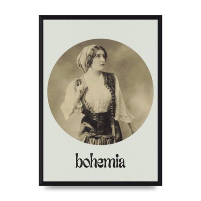 Bohemia Vintage Printed Poster - A3 framed