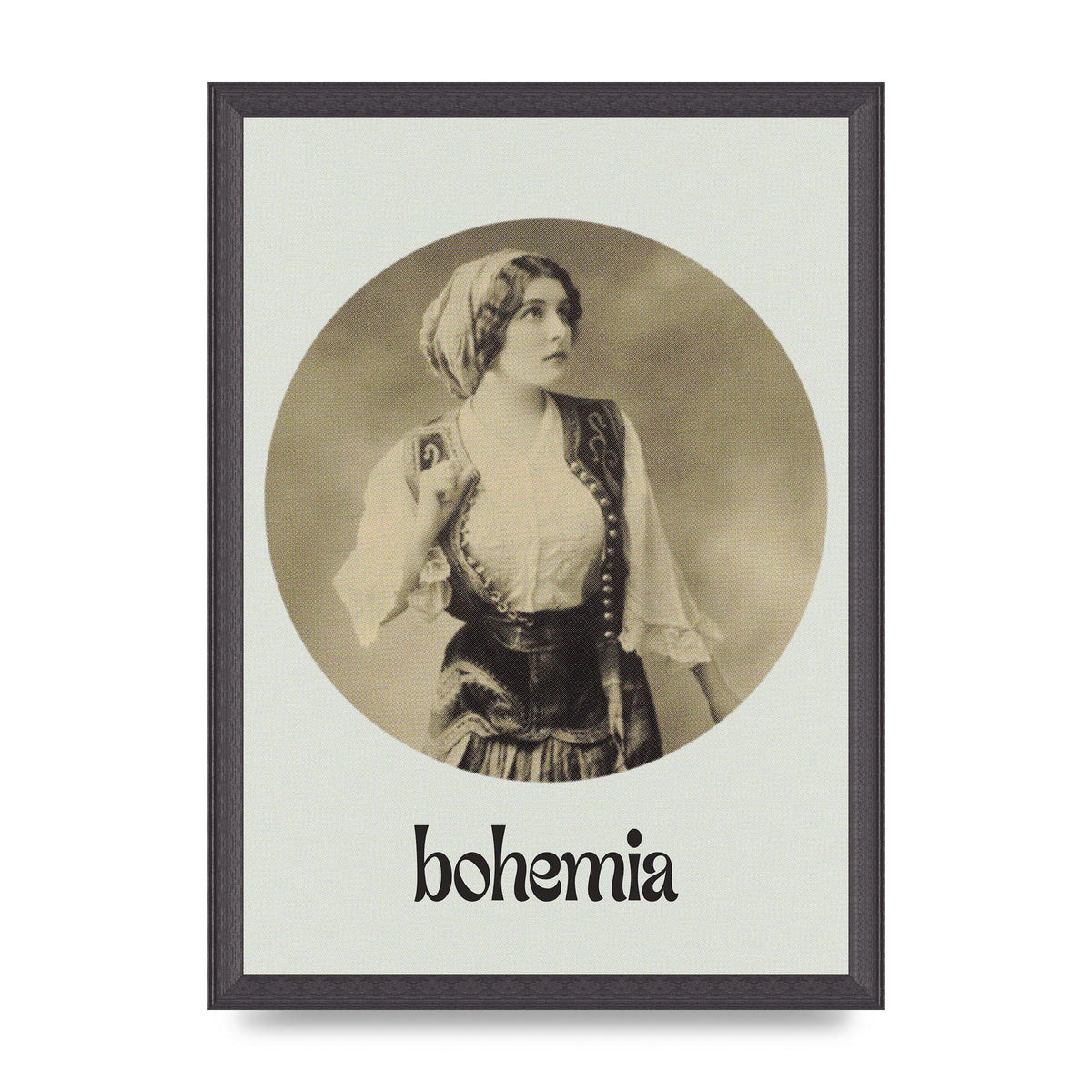 Bohemia Vintage Printed Poster - A3 framed