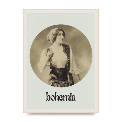 Bohemia Vintage Printed Poster - A3 framed