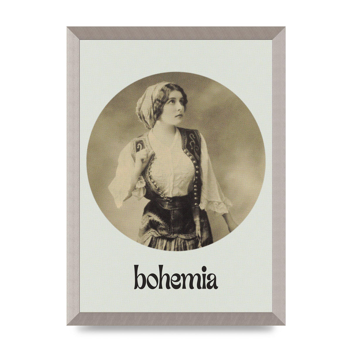 Bohemia Vintage Printed Poster - A3 framed