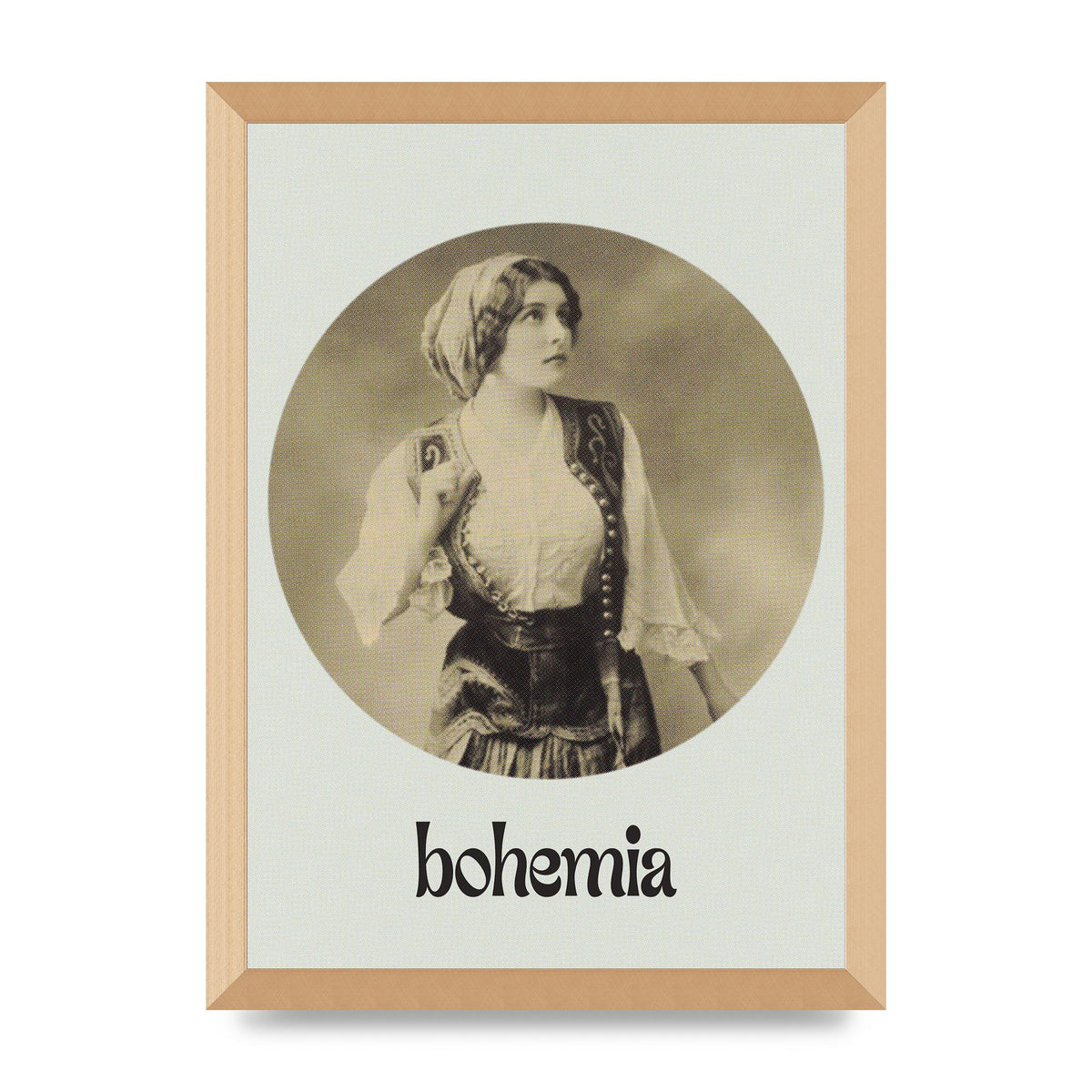 Bohemia Vintage Printed Poster - A3 framed