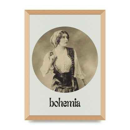 Bohemia Vintage Printed Poster - A3 framed