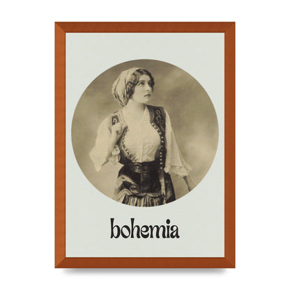 Bohemia Vintage Printed Poster - A3 framed