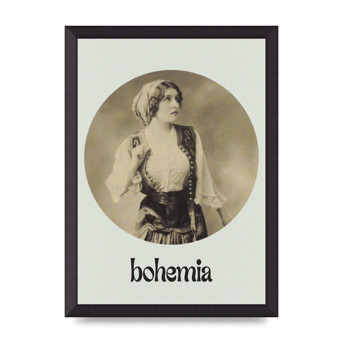 Bohemia Vintage Printed Poster - A3 framed