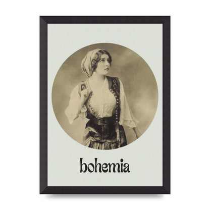 Bohemia Vintage Printed Poster - A3 framed