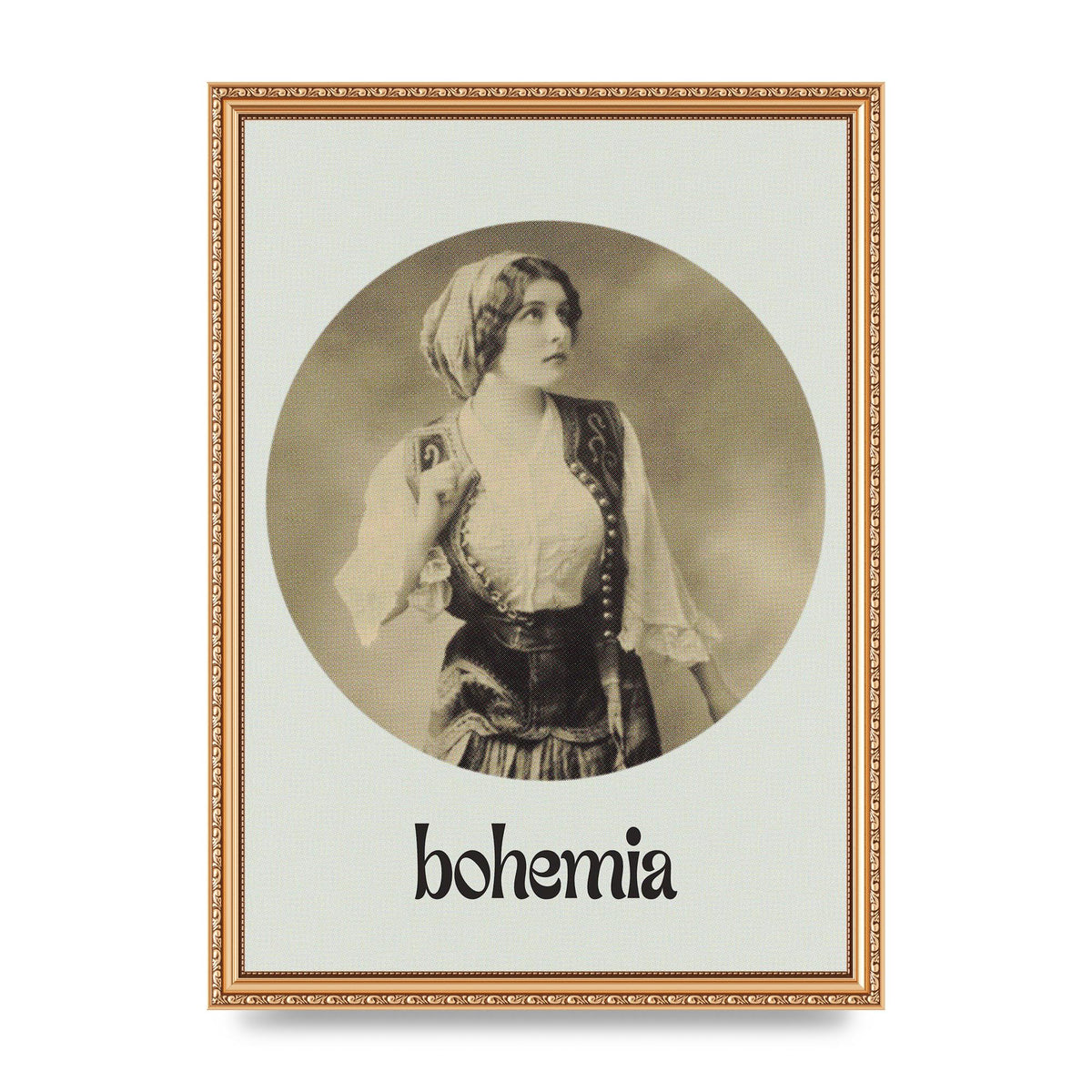 Bohemia Vintage Printed Poster - A3 framed