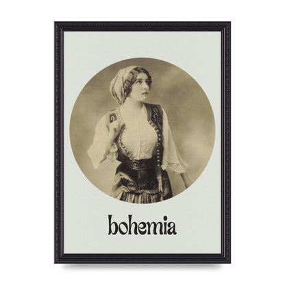 Bohemia Vintage Printed Poster - A3 framed