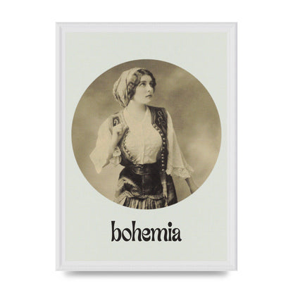 Bohemia Vintage Printed Poster - A3 framed