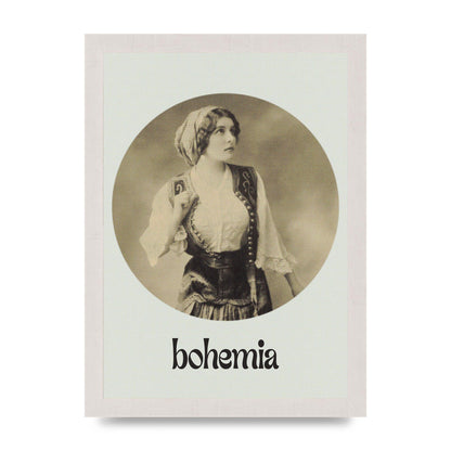 Bohemia Vintage Printed Poster - A4 framed