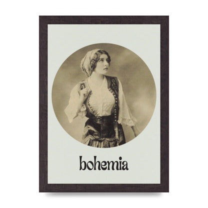 Bohemia Vintage Printed Poster - A4 framed