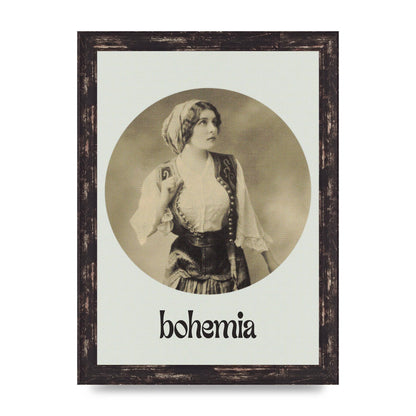 Bohemia Vintage Printed Poster - A4 framed