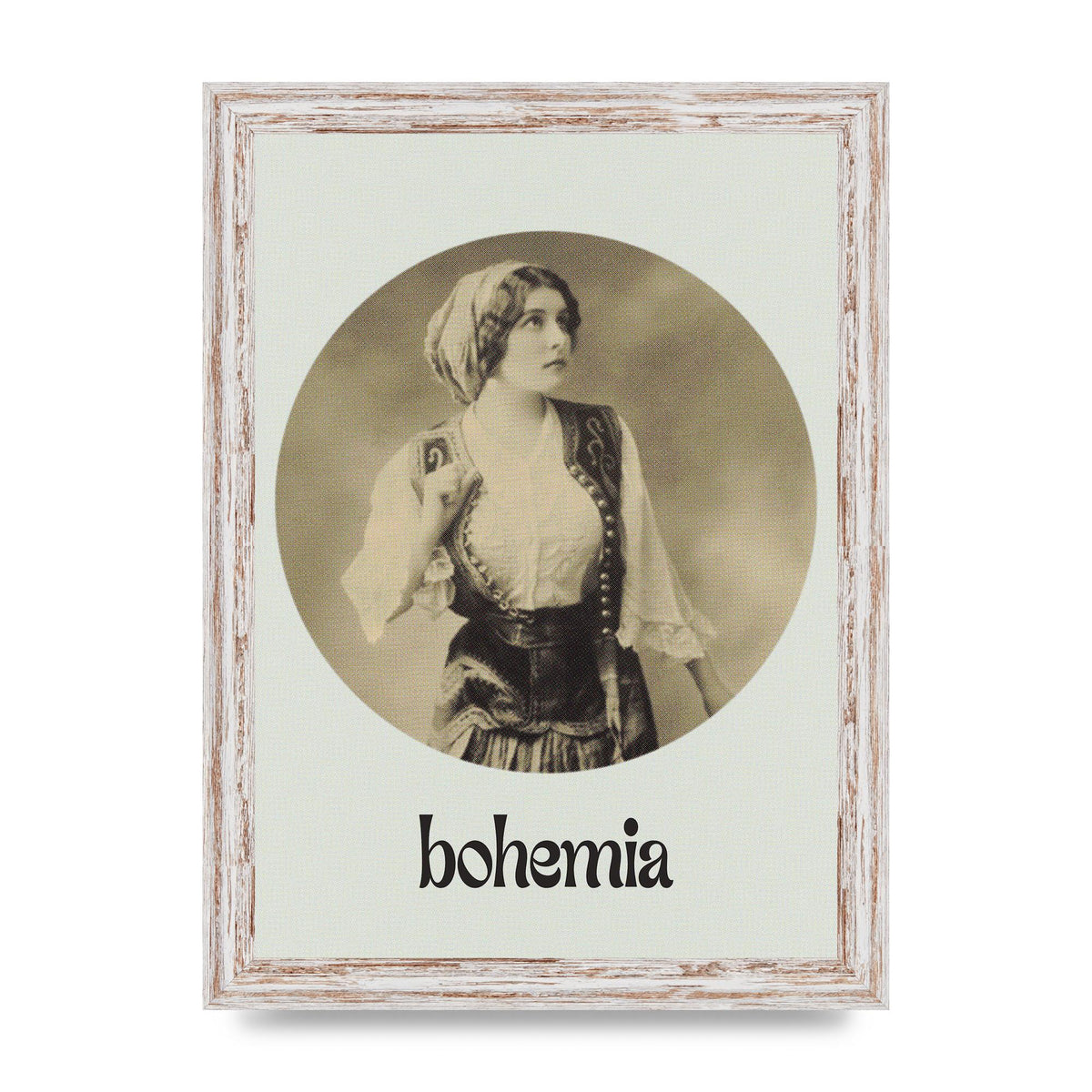 Bohemia Vintage Printed Poster - A4 framed